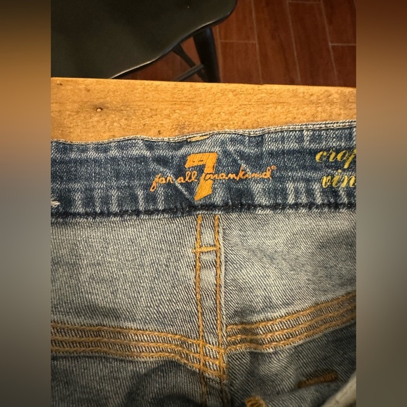 7FAM Vintage Straight Jeans Cropped High Waist - Picture 4 of 6